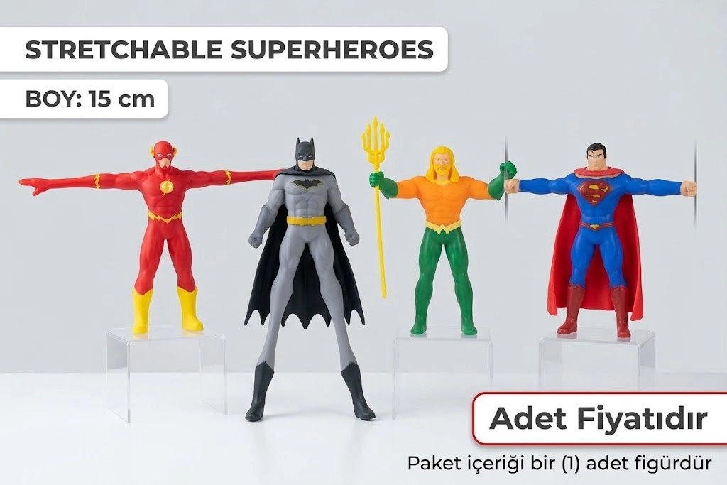 Süper Esnek Figür 1 Adet DC Justice League