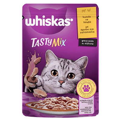 Pouch Tastymix Sos İçinde Kuzulu ve Hindili Yetişkin Kedi Konservesi 85 Gr