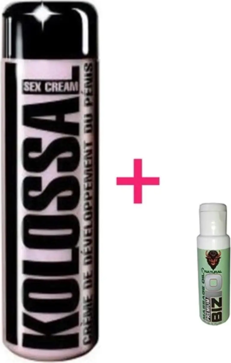 Kolossal Krem 200 ml Erkekler Özel Bölgeyi Losyon 3 Adet + Natural Masaj Yağı Ile 1AD