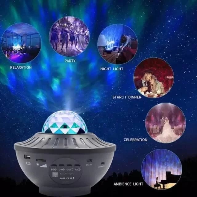 Ambiyans Müzikli Işık Küresi Bluetooth Bağlantılı