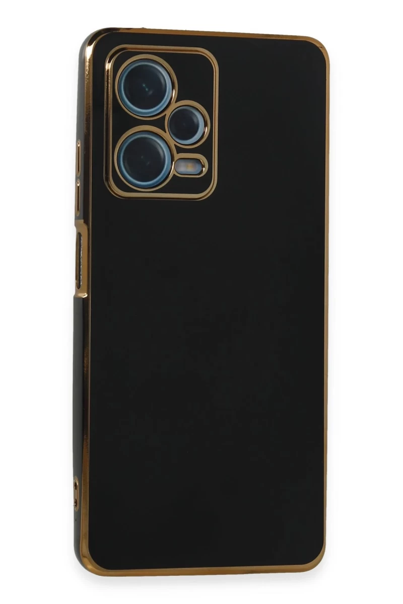 Xiaomi Redmi Note 12 Pro Plus Uyumlu Kılıf Volet Silikon - Siyah