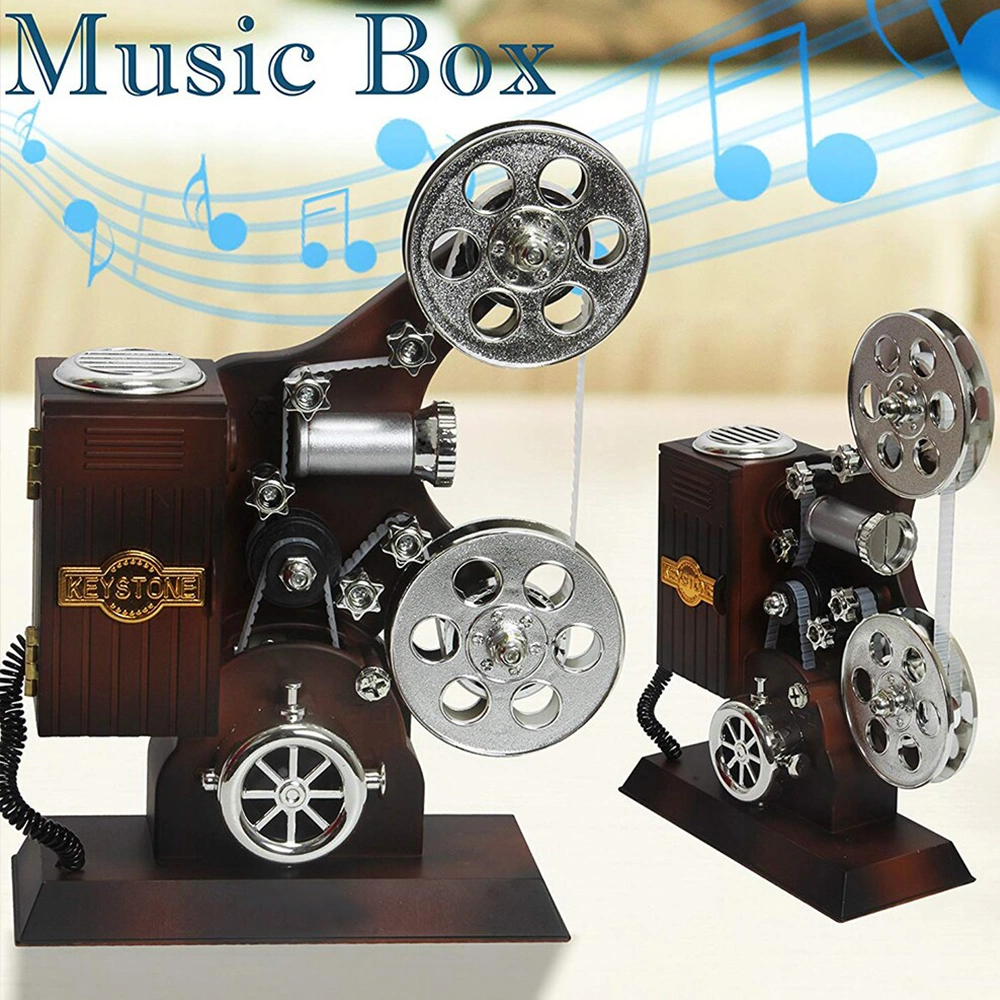 Sinema Film Projektörü Görünümlü Müzik Kutusu 21x16 cm
