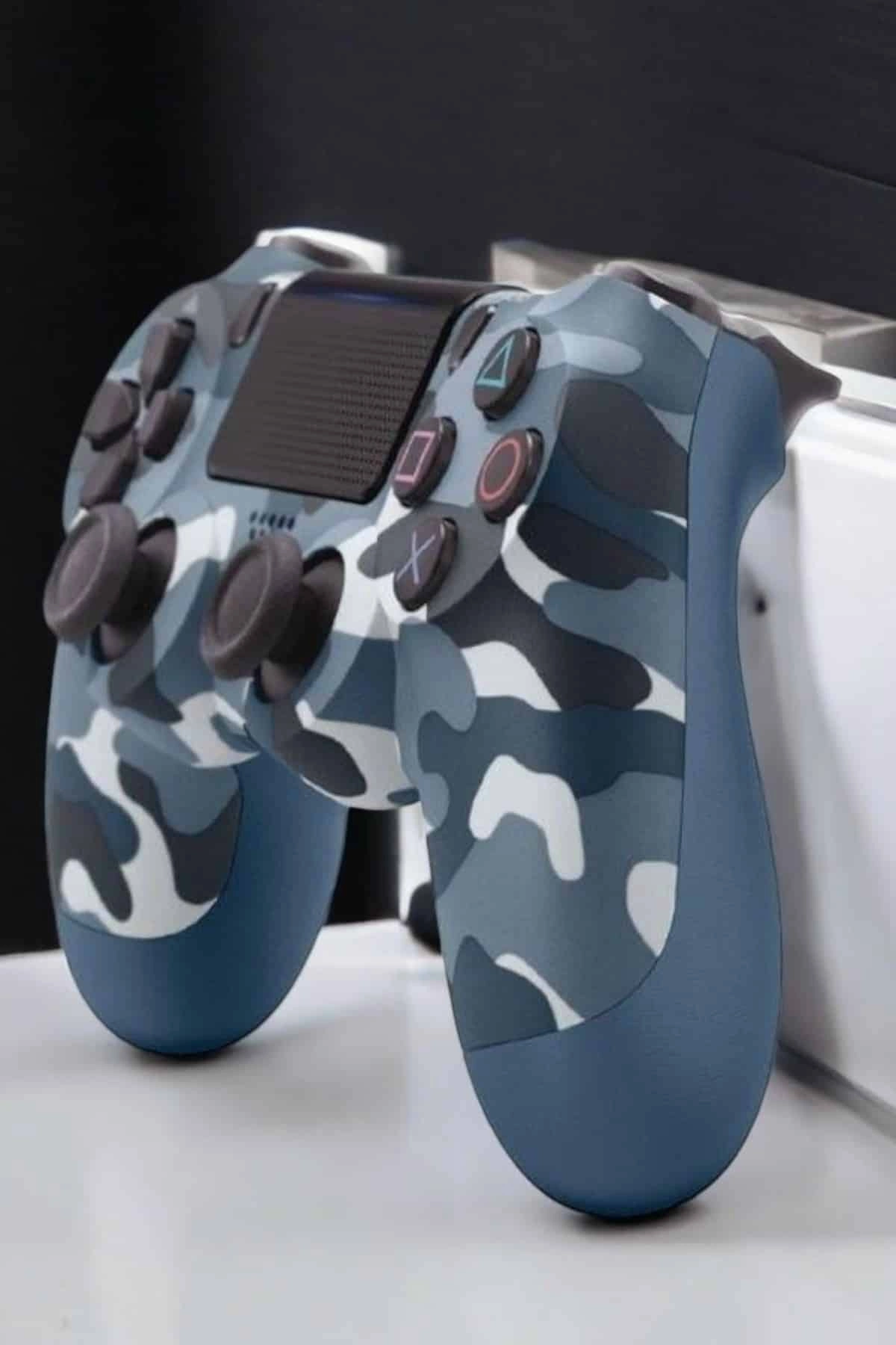 Kamuflaj Desenli PS4 Oyun Kolu Kablosuz Joystick