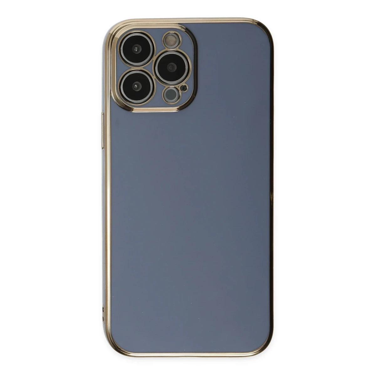 Apple iPhone 15 Pro Max Kılıf Volet Silikon - Mavi
