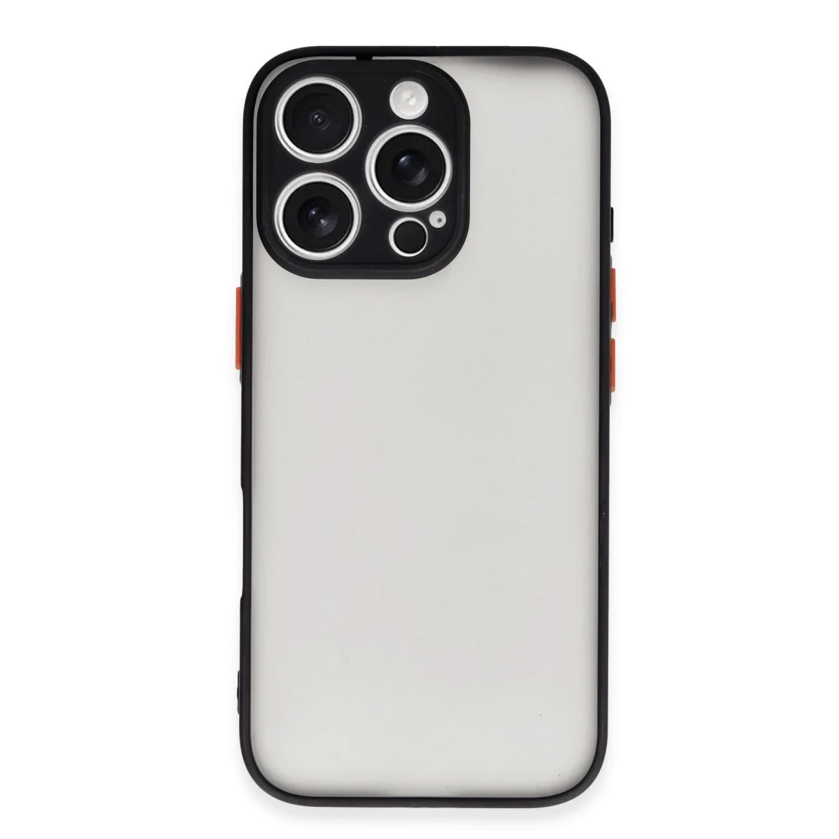 Apple iPhone 16 Pro Max Kılıf Montreal Silikon Kapak - Siyah