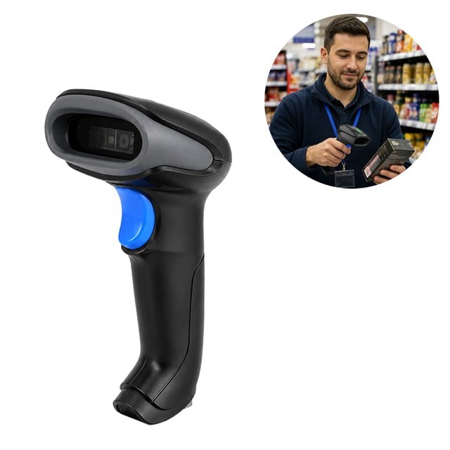 Tıwox VSK-118+ 2D Karekod Kablosuz Barkod Okuyucu + Mını Usb Dongle