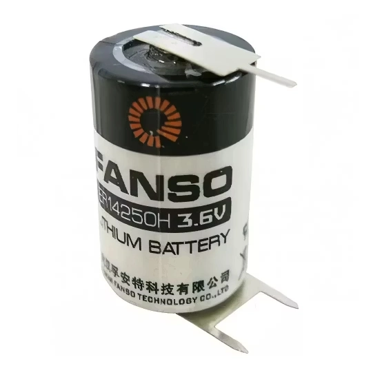 3.6V 1200mAh AA Boyut Li-SOCL2 Pil 3 Pin