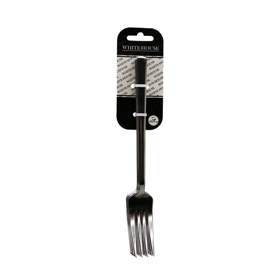 6 Parça Eko Çubuk Sade Metal Yemek Çatal 2MM