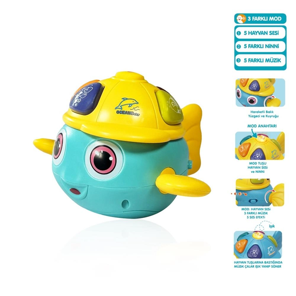 Işıklı Müzikli Balık Bebek 1 Adet