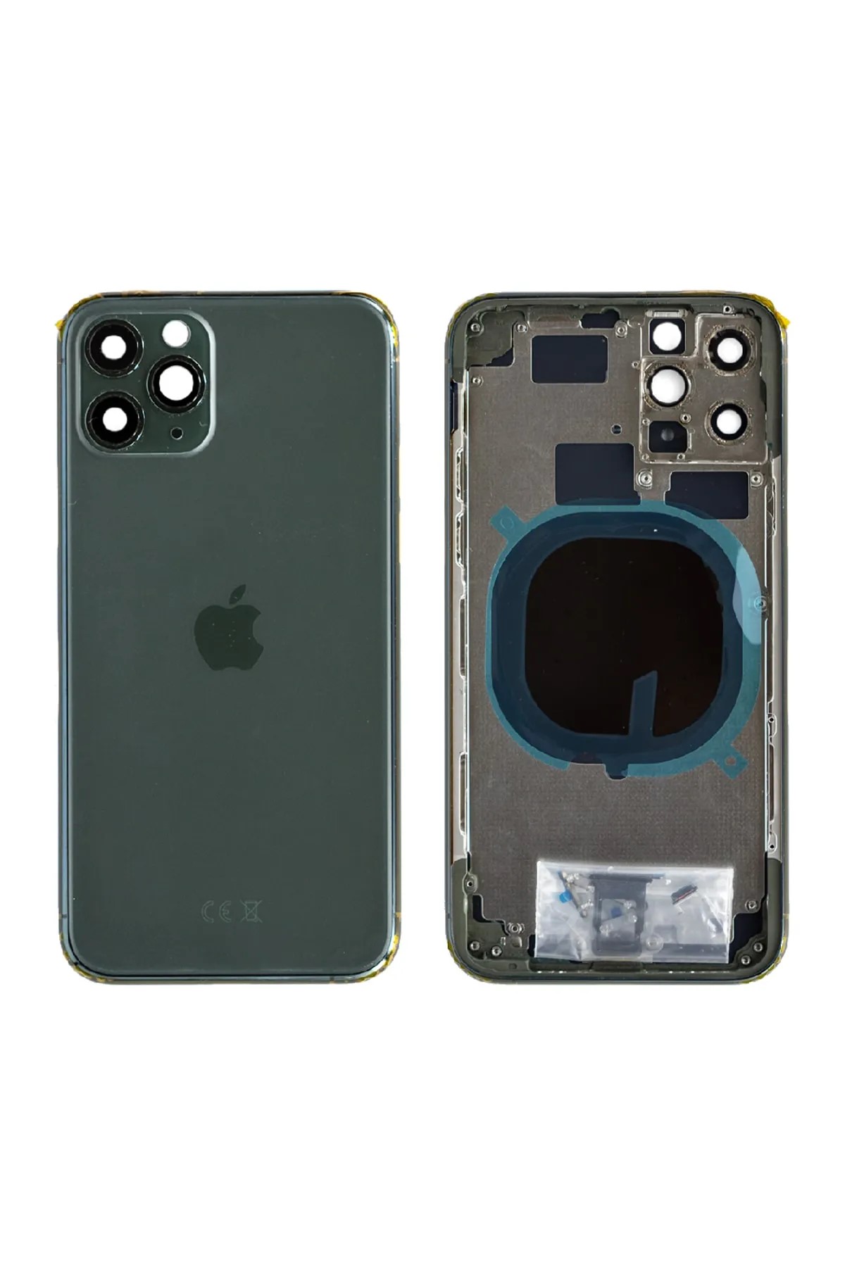 Iphone 11 Pro Uyumlu Boş Kasa + Kapak Yeşil