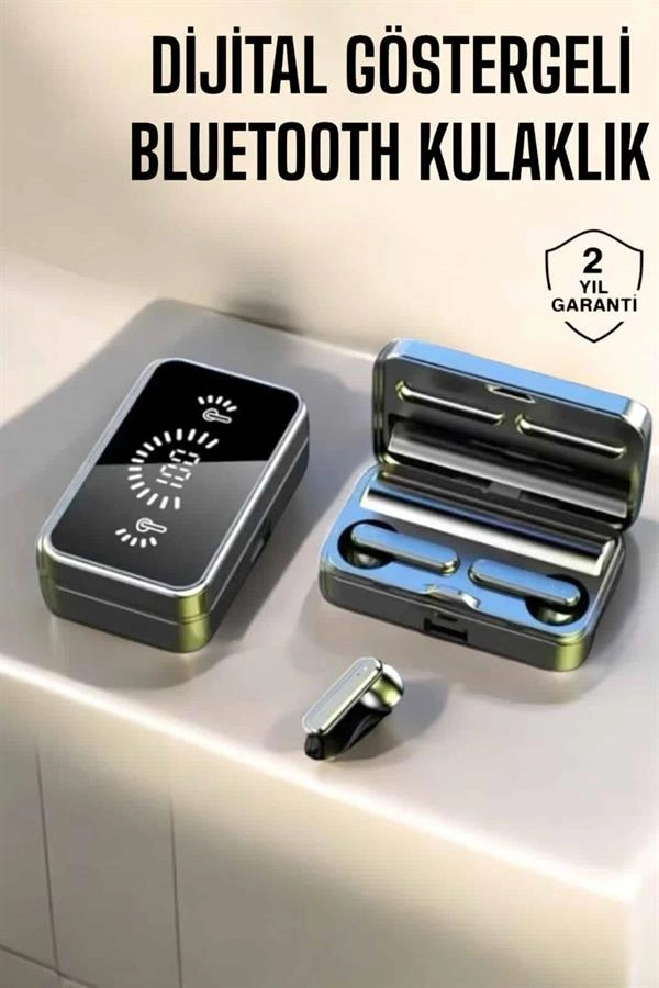 Dijital Göstergeli Bluetooth Kulaklık Telefon Standlı