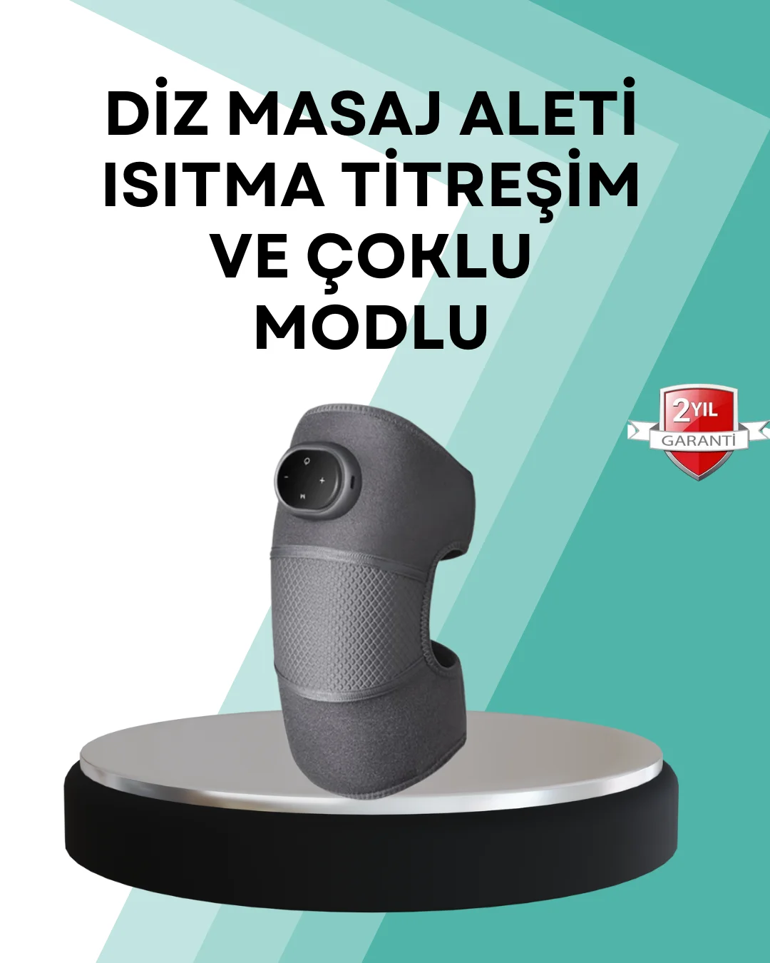 Ev Tipi Isı ve Titreşim Destekli Diz Masaj Aleti