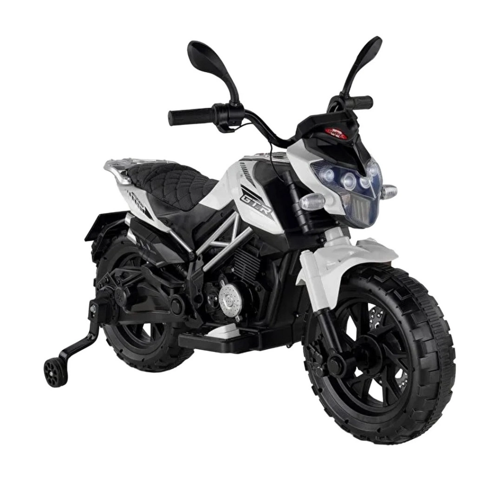 447 Motocross Akülü Motosiklet Beyaz