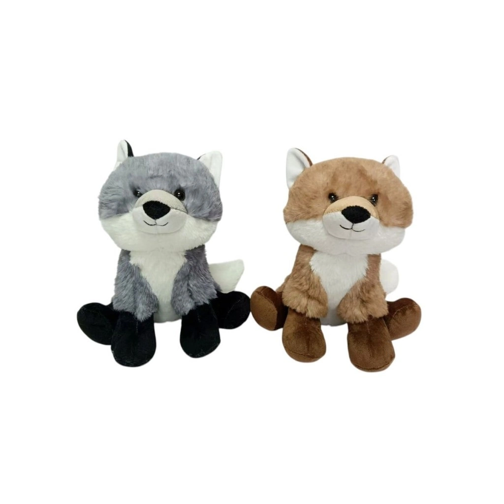Sevimli Peluş Oturan Tilki 23 cm Yumuşak Oyuncak