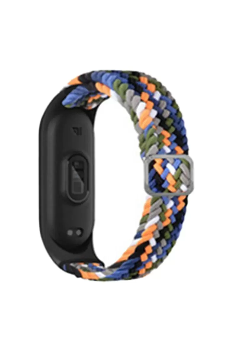 Xiaomi Mi Band 6 Uyumlu Star Kordon - Gri-Turuncu