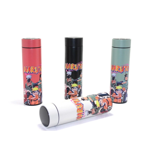 Tasarımlı Dijital Göstergeli Termos 500 ml (Anime Model)