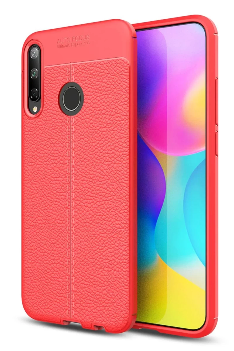 Huawei P40 Lite Uyumlu E Kılıf Auto Focus Kapak - Kırmızı