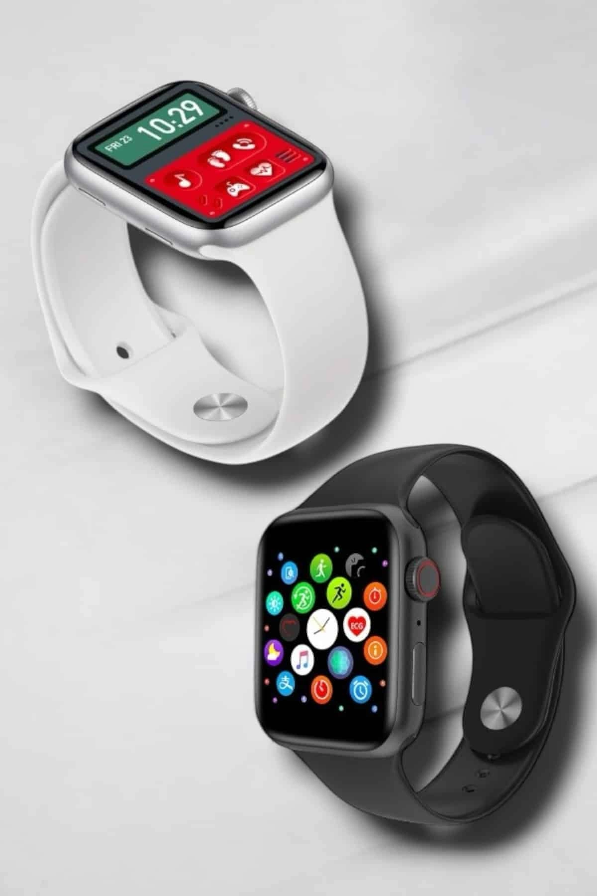 Dokunmatik Ekran Akıllı Saat 44 mm Bluetooth Uyumlu