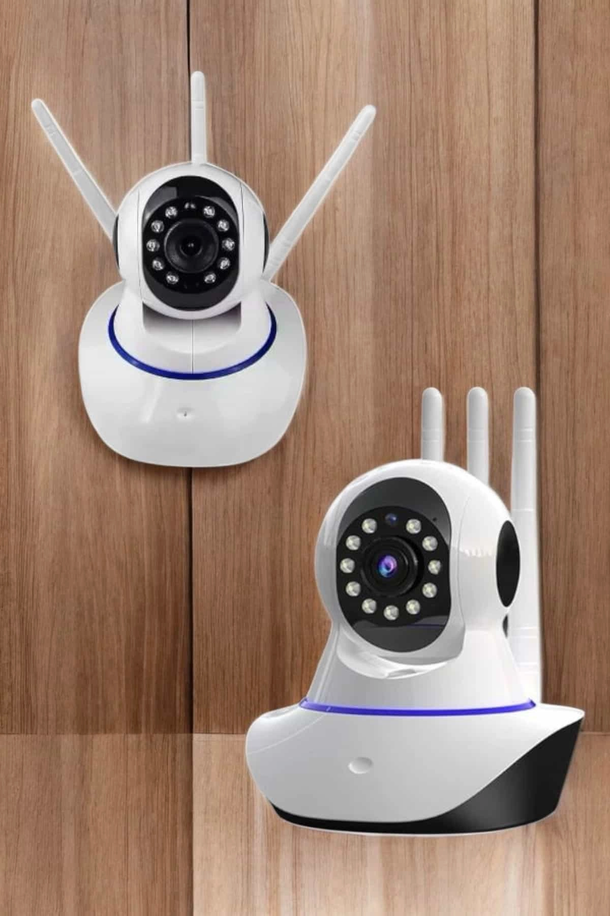 Beyaz Wifi Kamera 1080P HD Çift Yönlü Ses 3.0MP