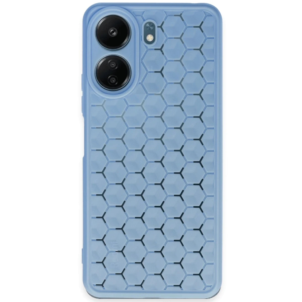 Xiaomi Redmi 13C Kılıf Petek Silikon Kapak - Mavi