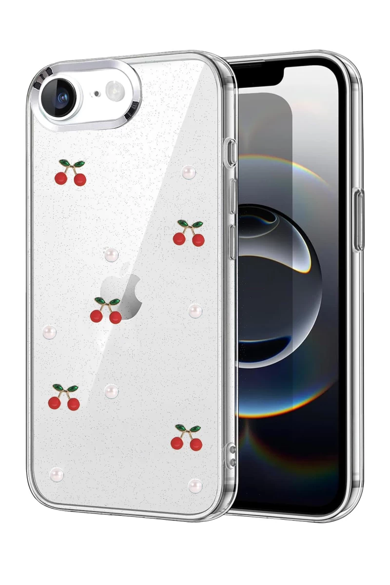 Apple iPhone 16E Uyumlu Fiyonk Desenli Kapak - Desen 9