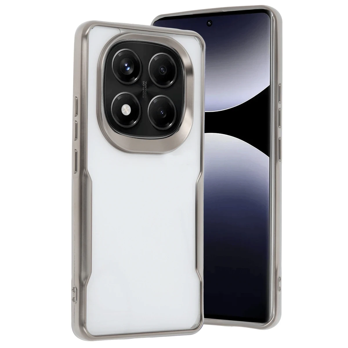 Xiaomi Redmi Note 14 Pro 5G Kılıf Boyi Silikon Kapak - Titan Gri