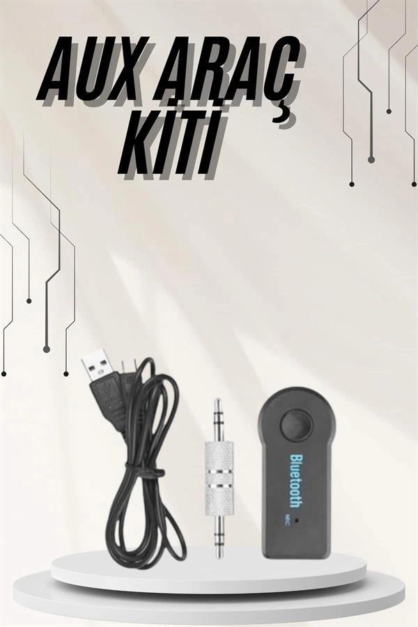 Bluetooth Araç Kiti Siyah 1 Adet Telefon Uyumlu