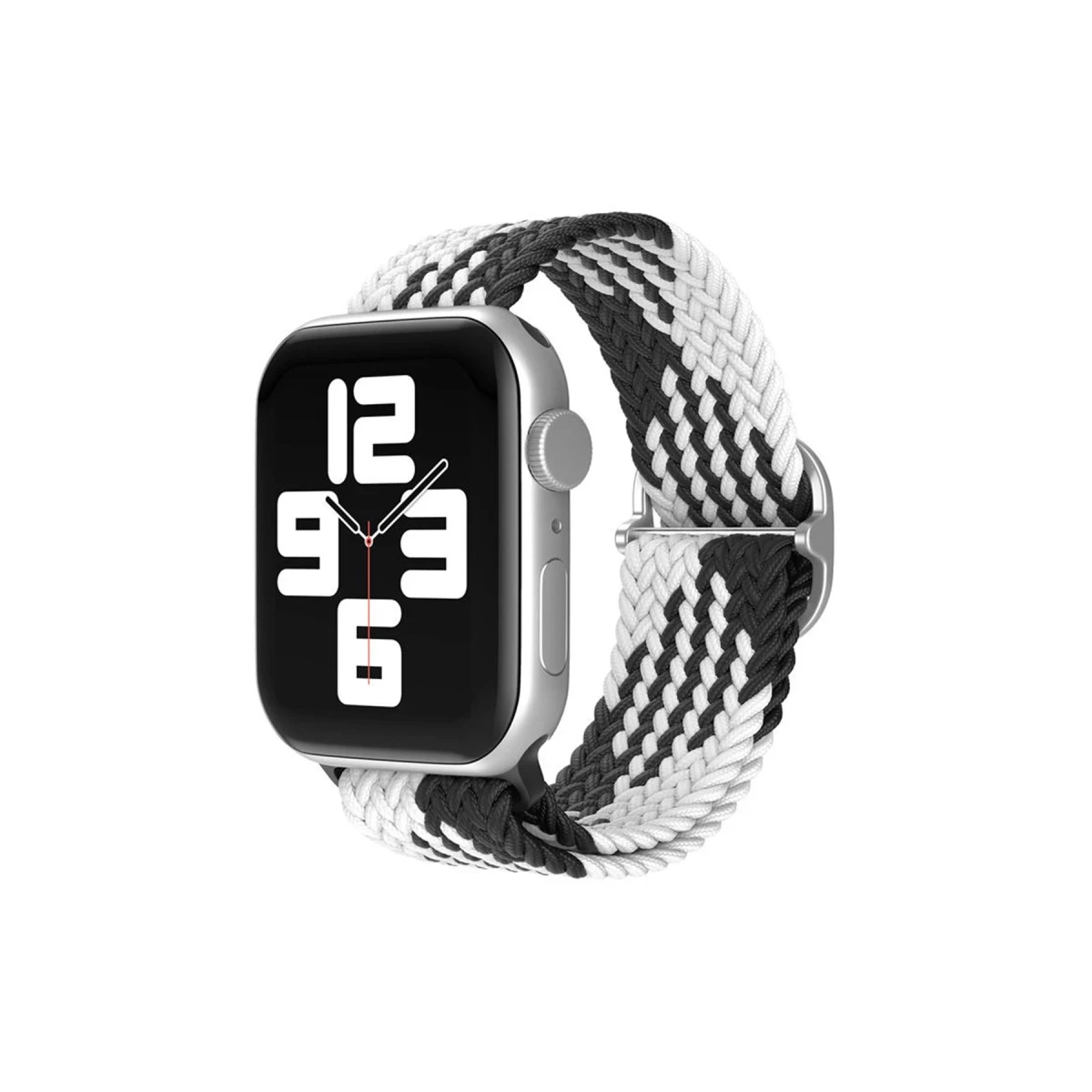 Watch 20mm Star Kordon - Siyah-Beyaz