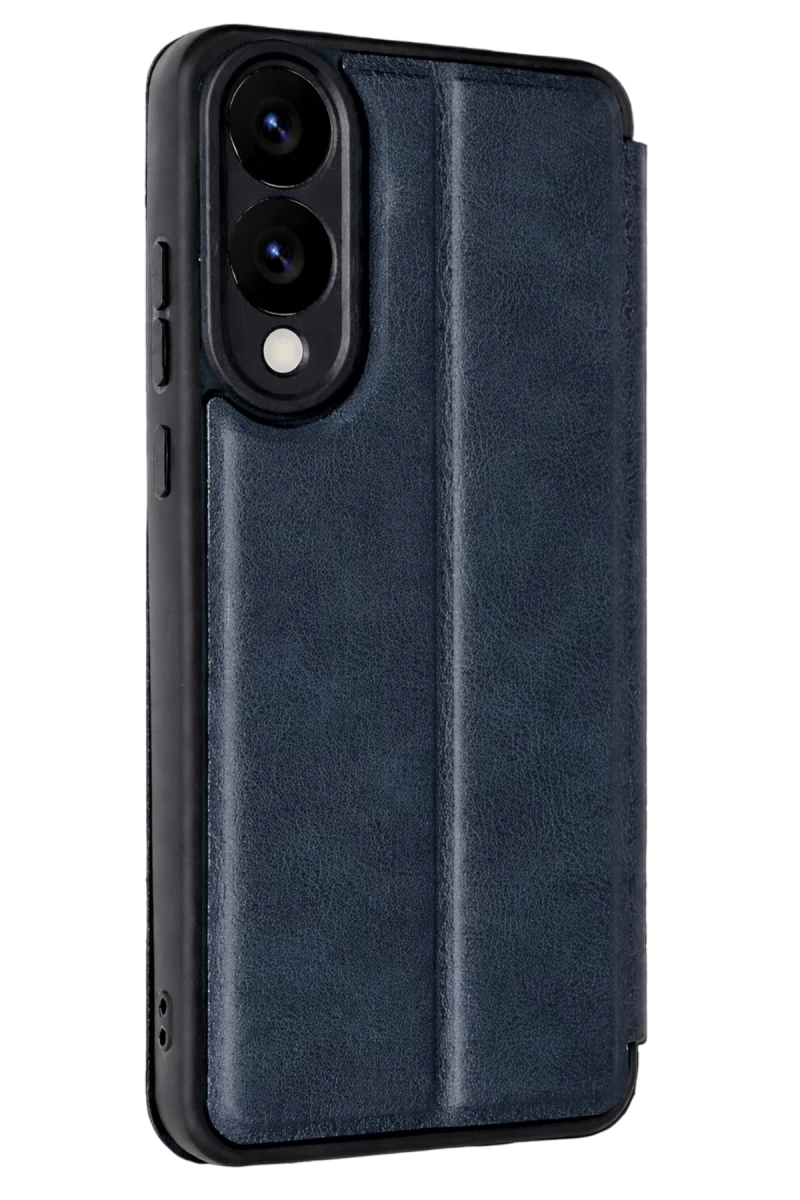 Samsung Galaxy S25 Uyumlu Edge Flip Cover - Lacivert