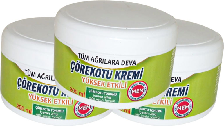 Çörek Otu Kremi Green Box 200 ml Teskin Kremi 3 Adet