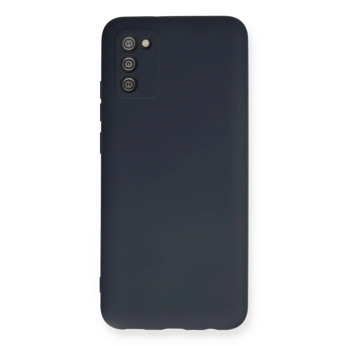 Samsung Galaxy A03S Kılıf Nano içi Kadife Silikon - Lacivert