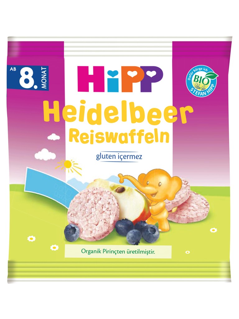 Organik Yabanmersinli Pirinçli Bebek Gofreti 30 Gr
