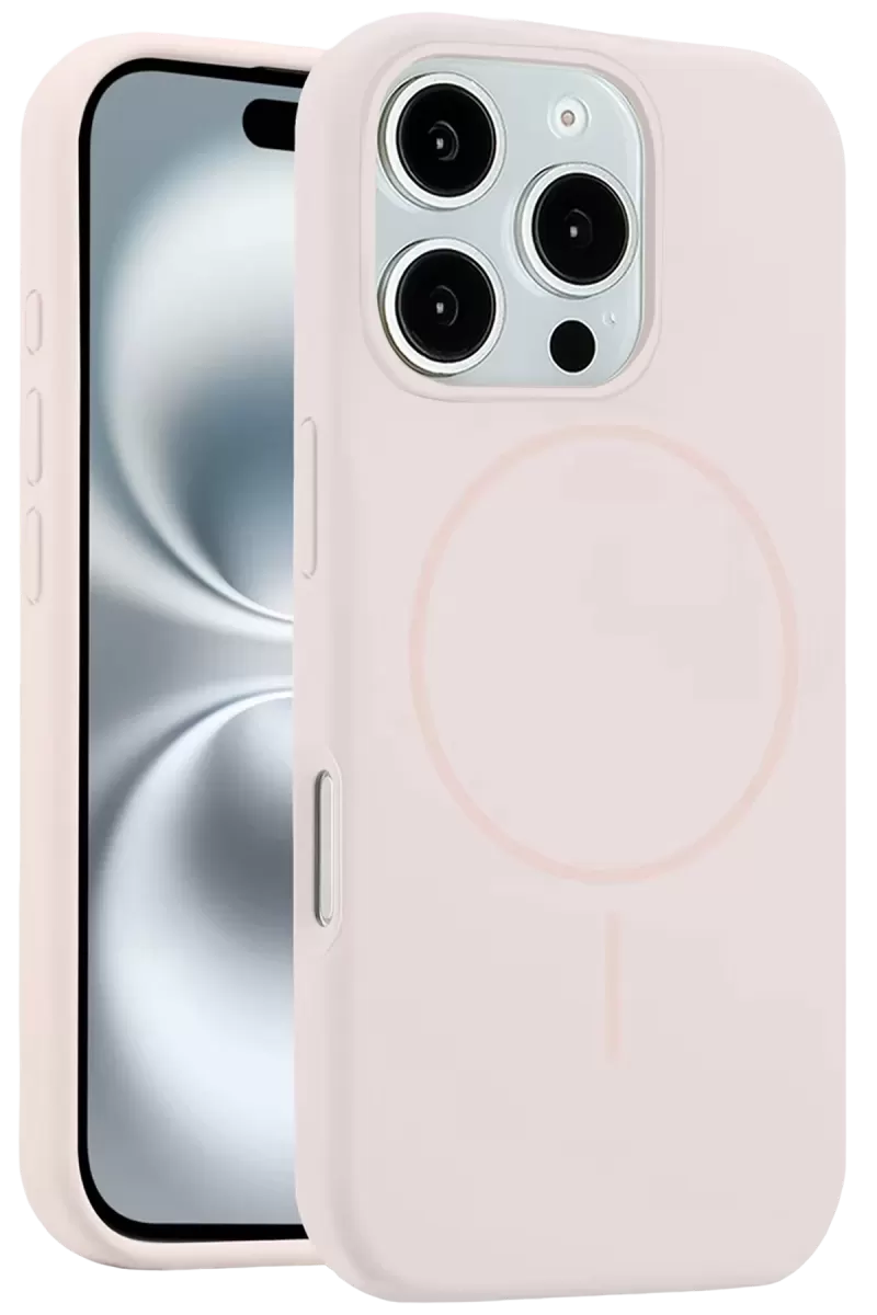 Joko Apple iPhone 16 Pro Uyumlu Kılıf Jully Magsafe Kapak - Pudra