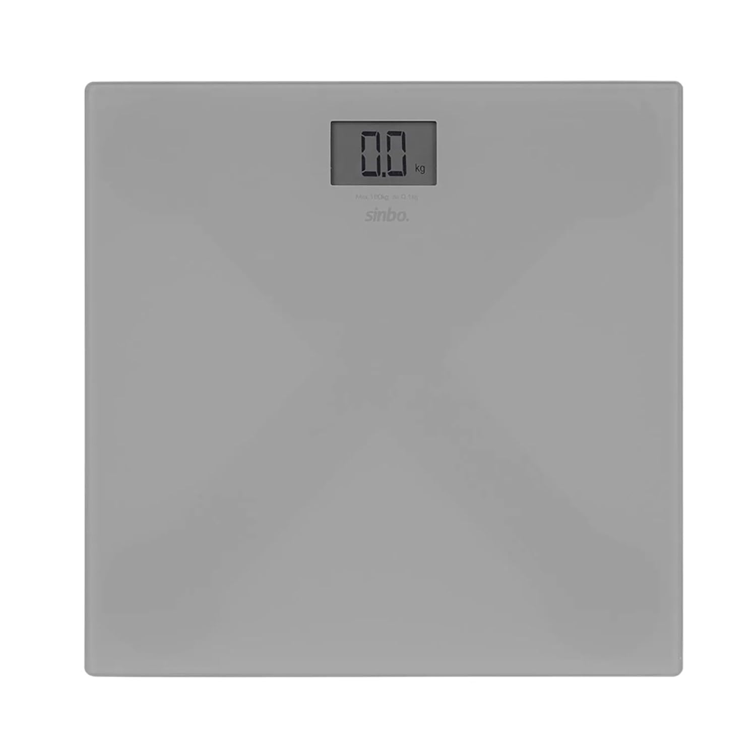 Sinbo SBS-4451 Dijital - Pilli Gri Cam Banyo Baskül Terazi Tartı Lcd Ekran 180KG/100GR 26X26CM