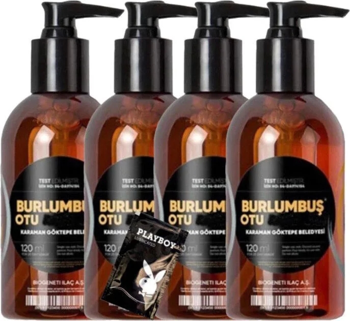 Burlumbuş Masaj Bakım Jeli 4X120 ml +1 Adet Jel ile