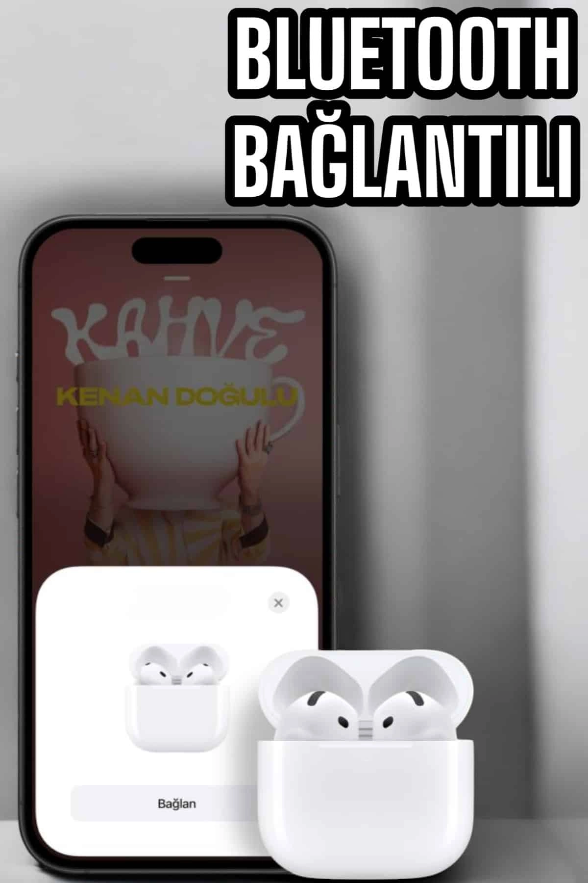 Beyaz TWS Bluetooth Kulaklık ANC Özelliği iOS Android Uyumlu