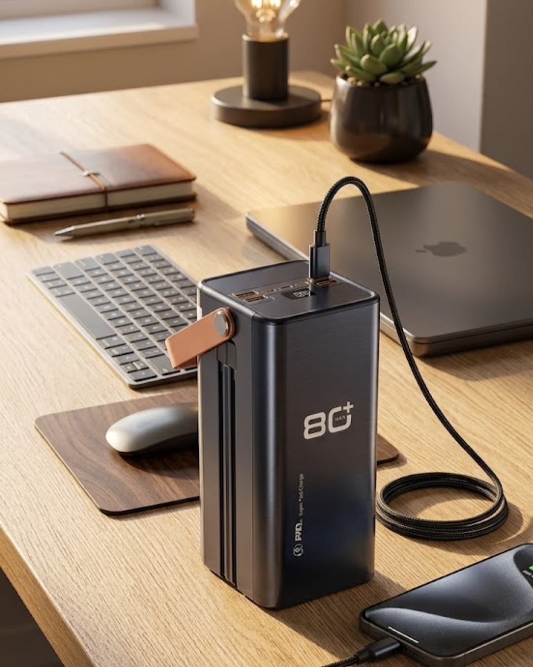 Yüksek Kapasiteli Powerbank 80000 mAh Hızlı Şarj Özellikli Çok Portlu Taşınabilir Şarj Cihazı