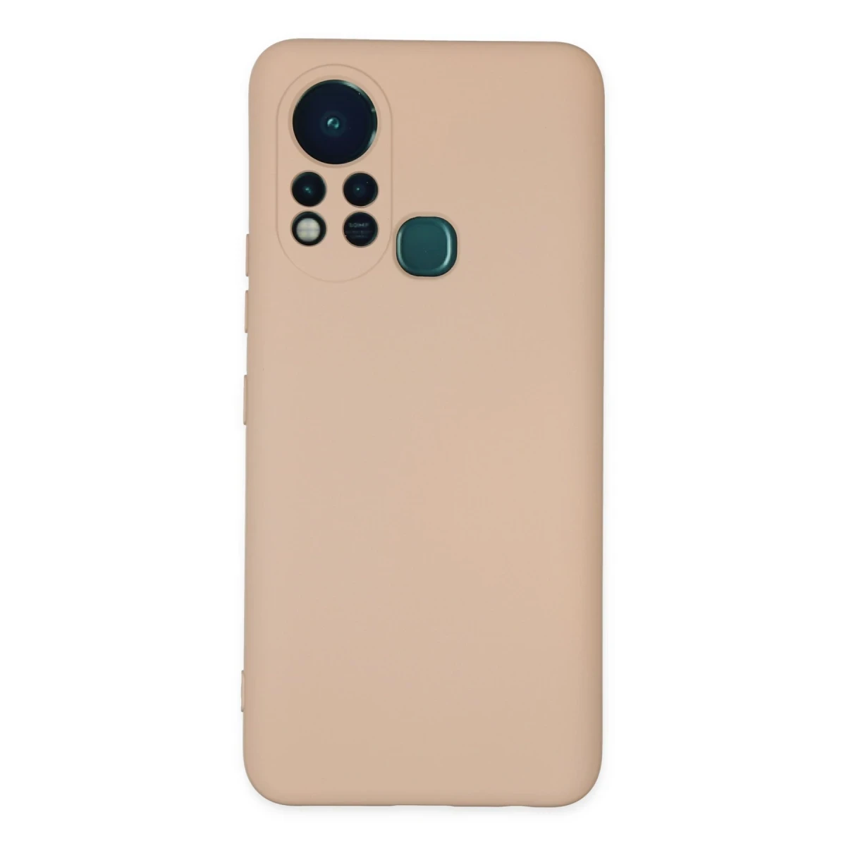 İnfinix Hot 11s Kılıf Nano içi Kadife Silikon - Pudra