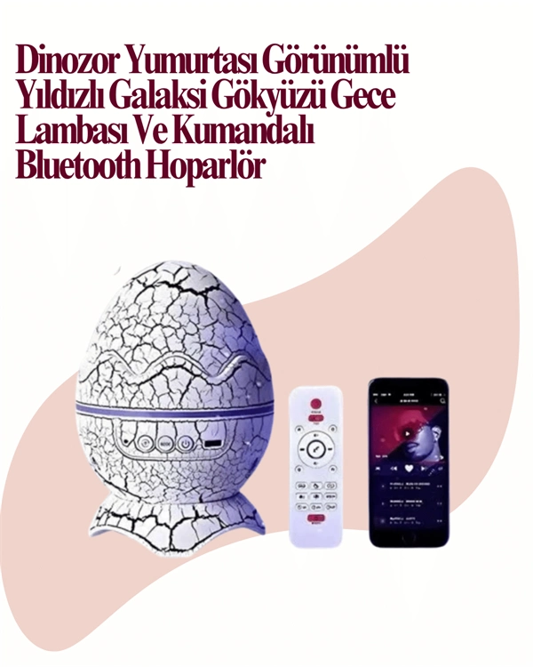 Döner Projektör Lamba USB Girişli Uzaktan Kumandalı