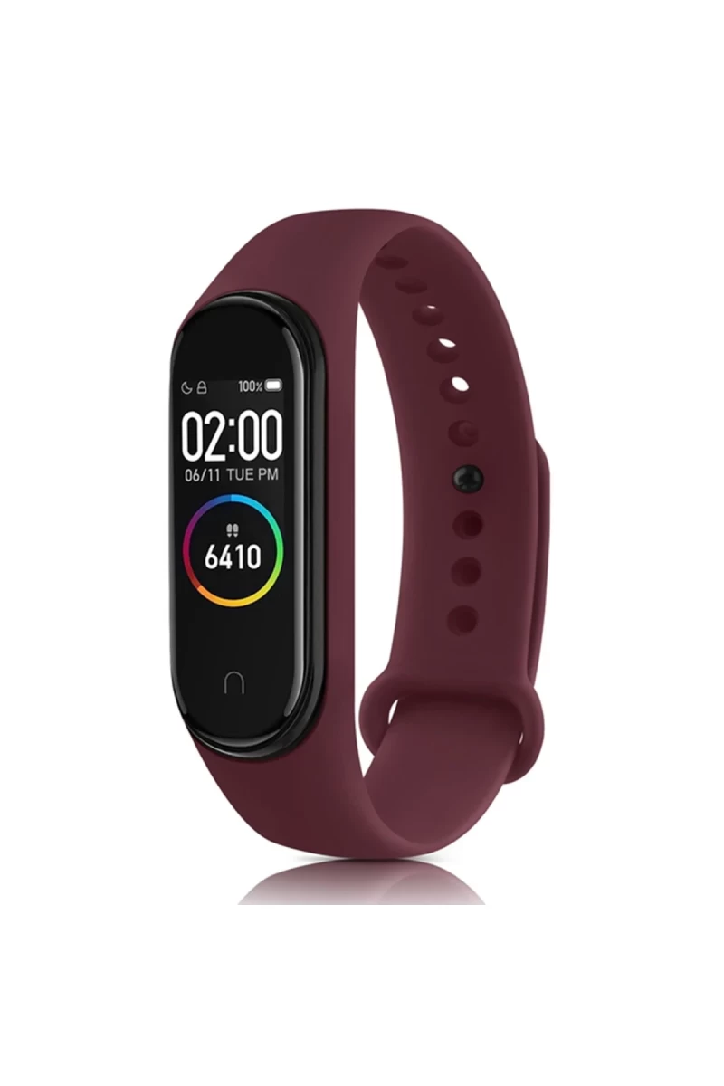 Xiaomi Mi Band 4 Uyumlu Klasik Kordon - Mürdüm
