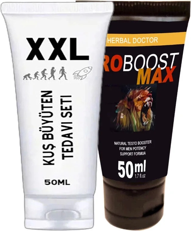 Kuşxxl 50 ml Cream Krem + Eroboost Testo 50 ml Erkeklere Özel Krem