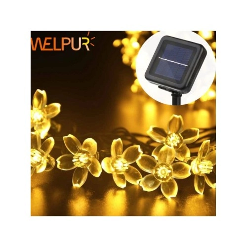 Çiçek Tasarımlı Solar 30 LED Bahçe
