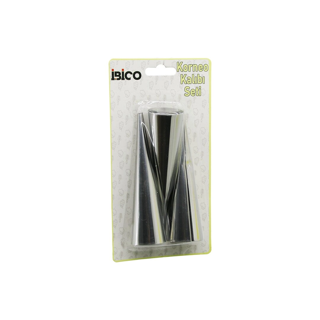 Metal Kornea Kalıp Seti 3 Adet Pasta Dekorasyonu 3.4 cm