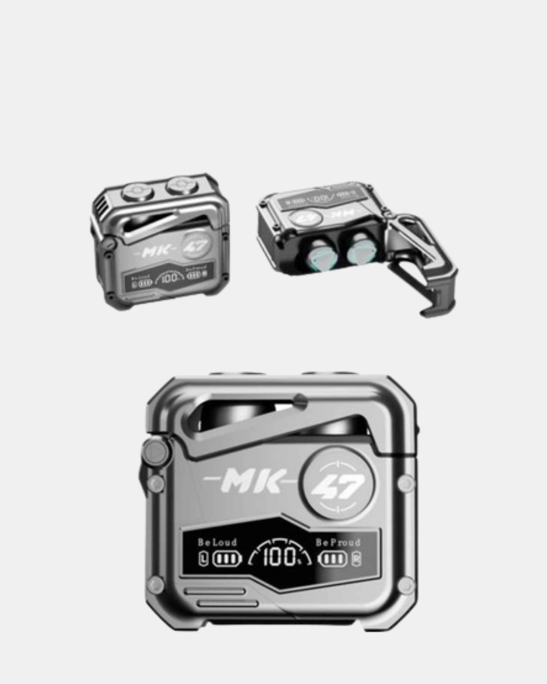 Ergonomik Kablosuz Spor Kulaklık Powerbank Şarj Kutusu ile