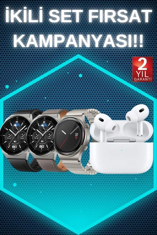 Akıllı Saat ve Bluetooth Kulaklık 6 Dokunmatik Komut Spor Modları