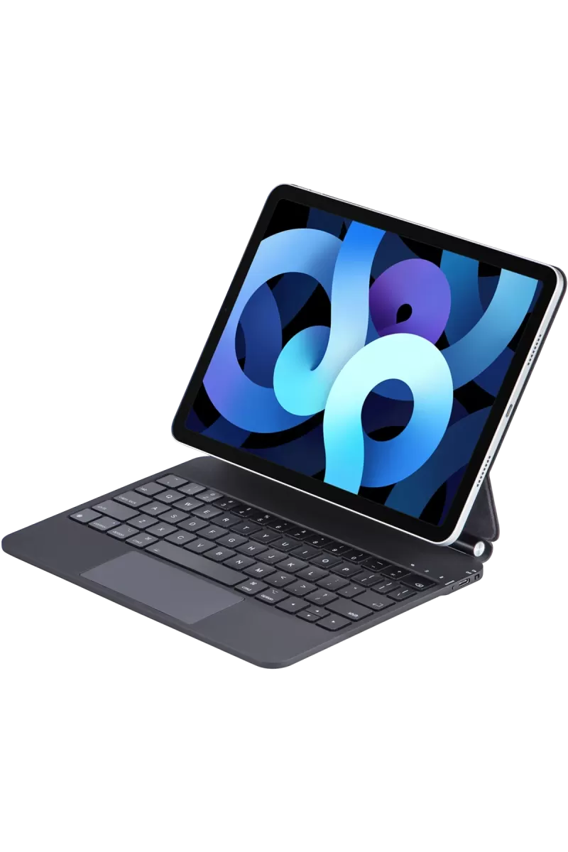 Apple iPad Pro 11 (2022) Kılıf X7 Magic Manyetik Klavyeli Tablet Kılıfı - Siyah