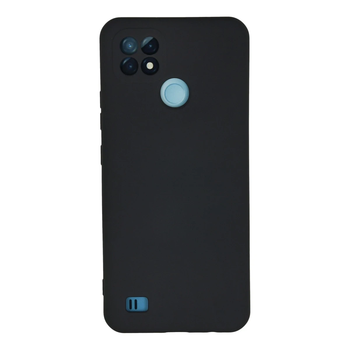 Realme C21 Kılıf Nano içi Kadife Silikon - Lacivert