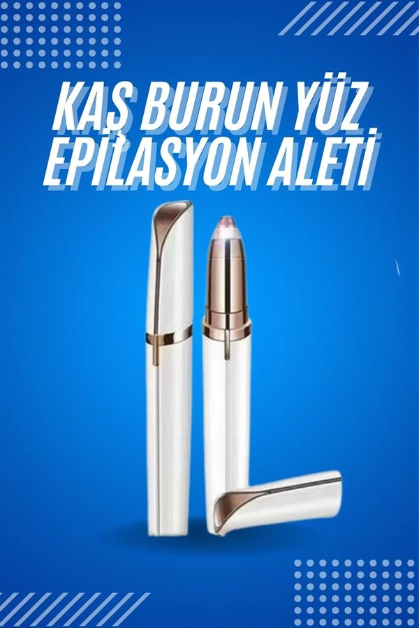 Etkili Yüz Bakım Epilasyon Aleti Pilli 13 cm Unisex