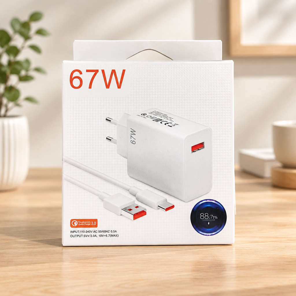 67 W Şarj Başlığı ve Kablo