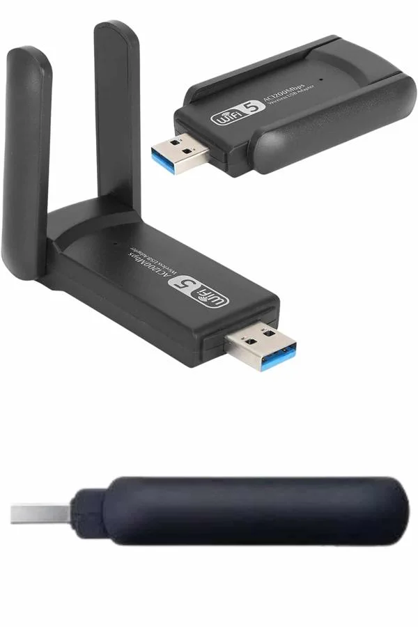 Wifi Alıcı Dual Band Usb 3.0 Adaptör Kablosuz Windows 7/8/10/11